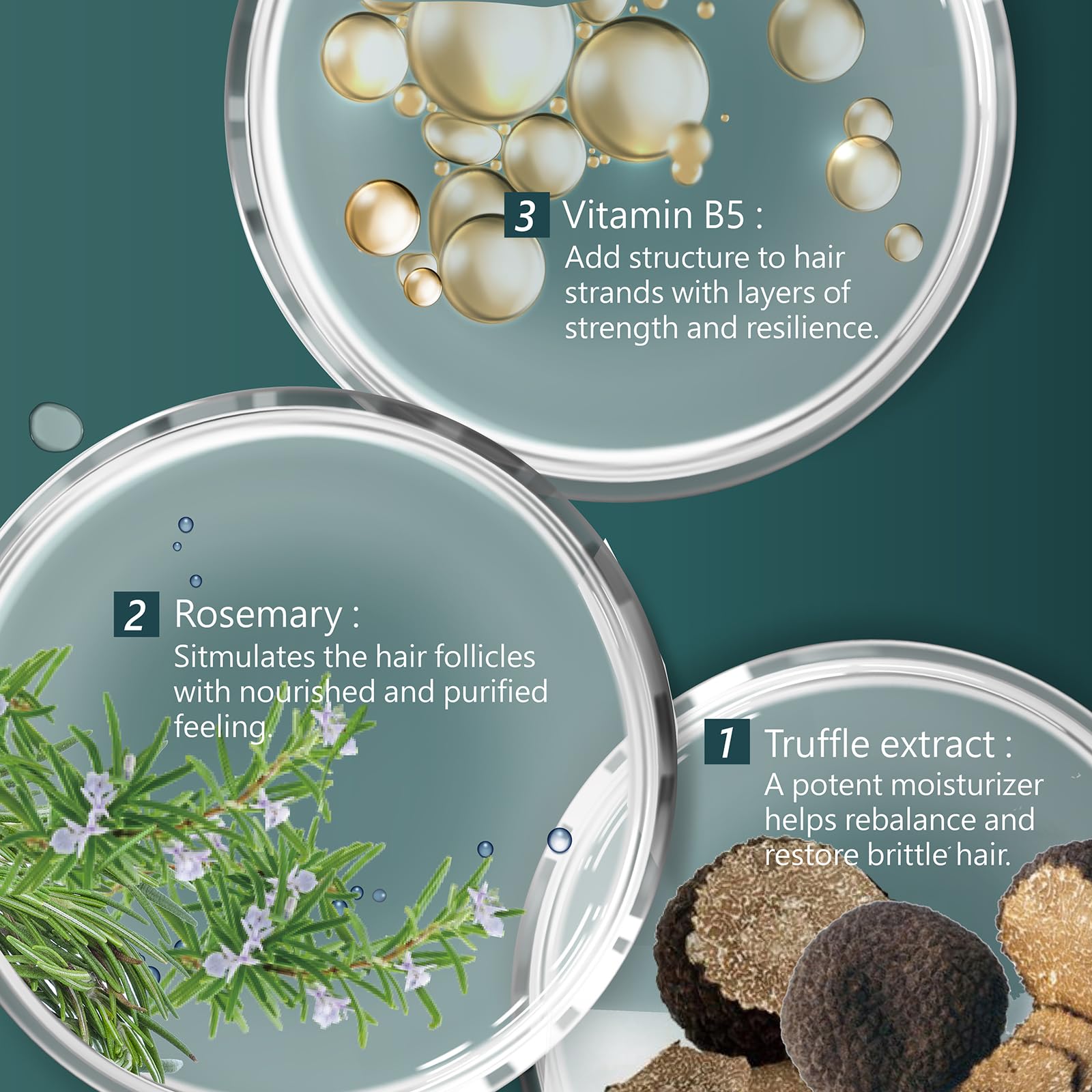 SH-RD Truffle Moisturizing Shampoo keratin-boost for strengthened hair