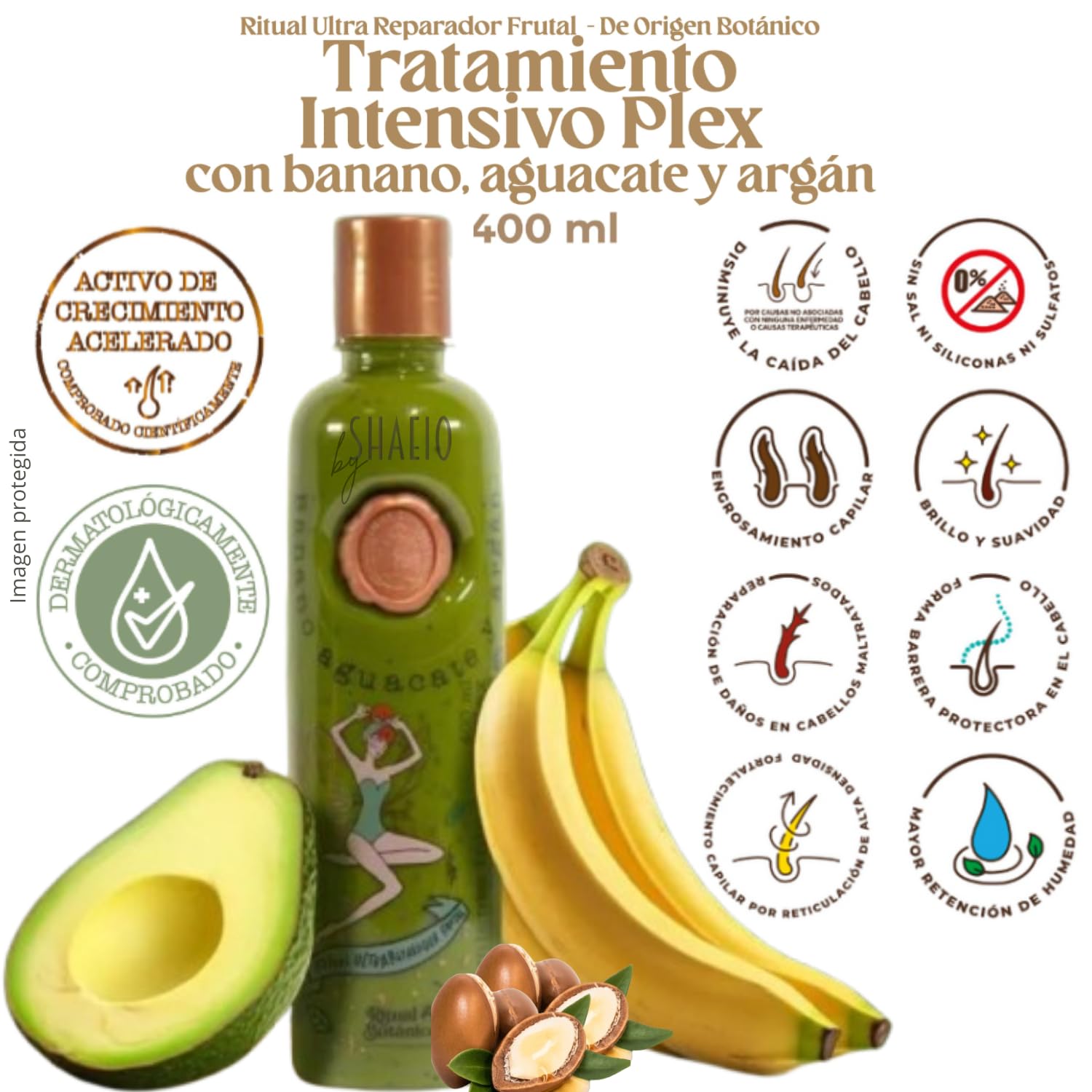 SHAEIO Bomba Botanica mask with collagen and biotin for deep repair