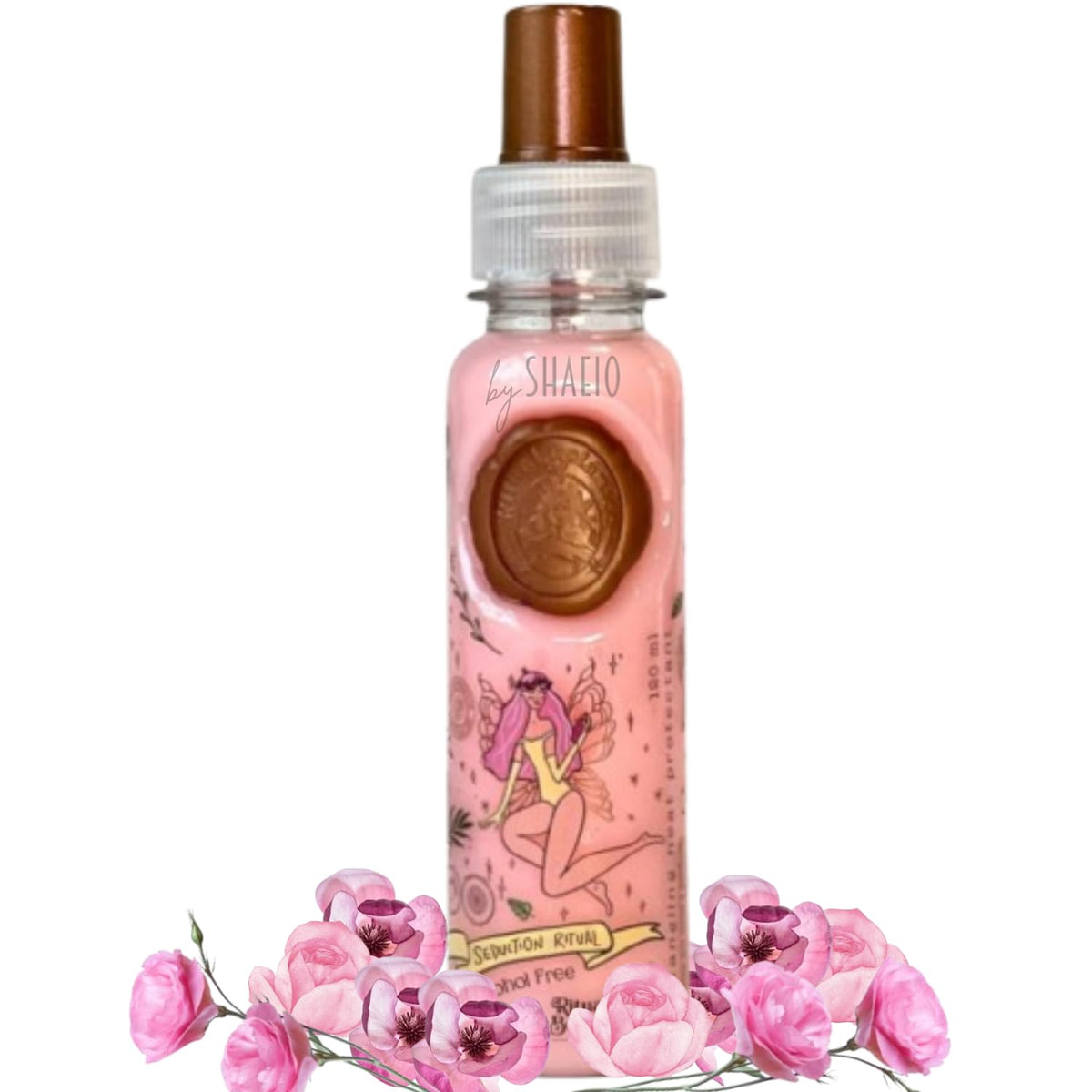 SHAEIO Ritual Botanico hair perfume bottle for light heat protection.