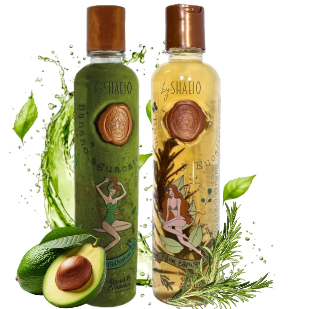 SHAEIO Ritual Botanico Kit2 rosemary shampoo bottle for scalp nourishment and shine.