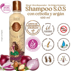 SHAEIO Ritual Botanico Onion Shampoo argan oil drops for intense conditioning