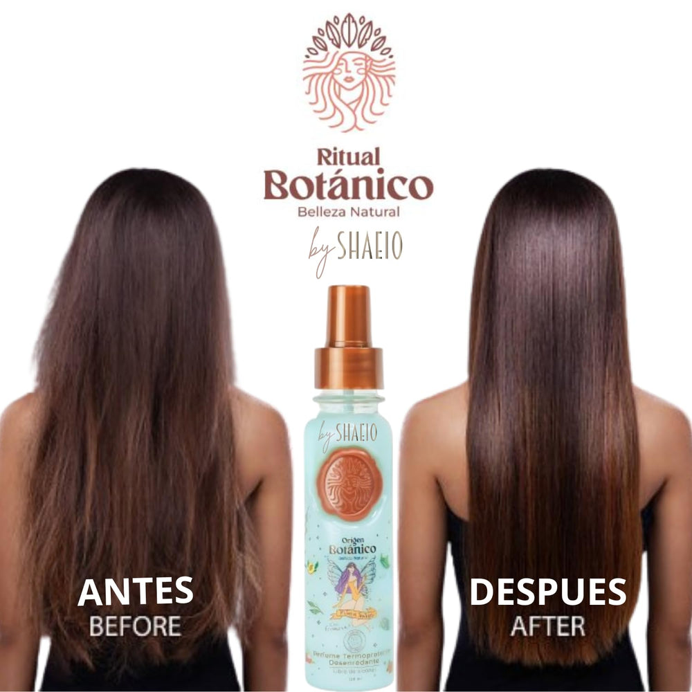SHAEIO Ritual Botanico perfume bottle highlights pheromone formula for confident day-to-evening wear.
