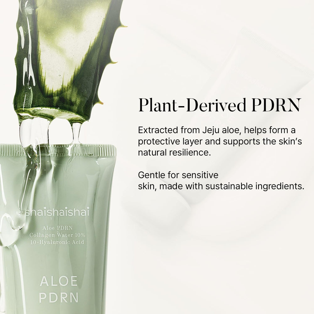 Shaishaishai Aloe PDRN Cooling Cream closeup texture highlighting rich soothing moisture