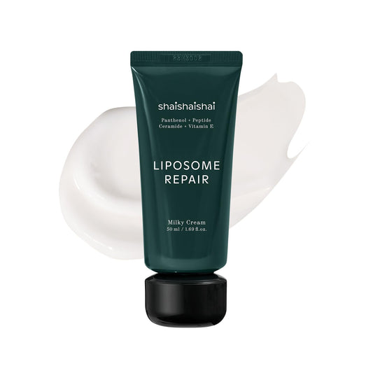 shaishaishai Liposome Repair Milky Cream jar top for lightweight hydration.