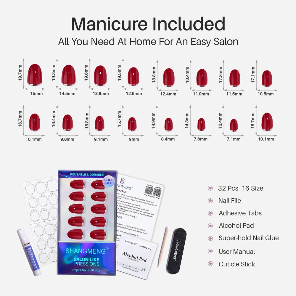 ShangMeng nail glue and tools ensure secure wear and easy removal