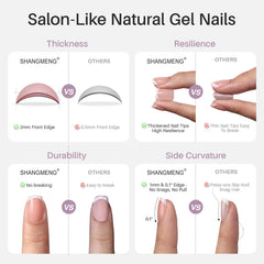 ShangMeng reusable nails suitable for multiple wears with secure fit.