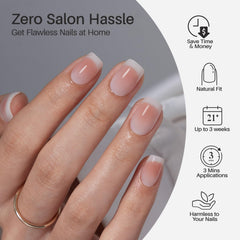 ShangMeng Short nails glue-on kit for quick, versatile everyday wear.