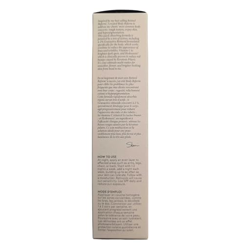 SHANI DARDEN Body Reform Serum box packaging highlights clean, paraben-free ingredients.