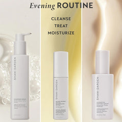 Shani Darden Cleansing Serum Face Wash all skin types suitability shown on packaging.