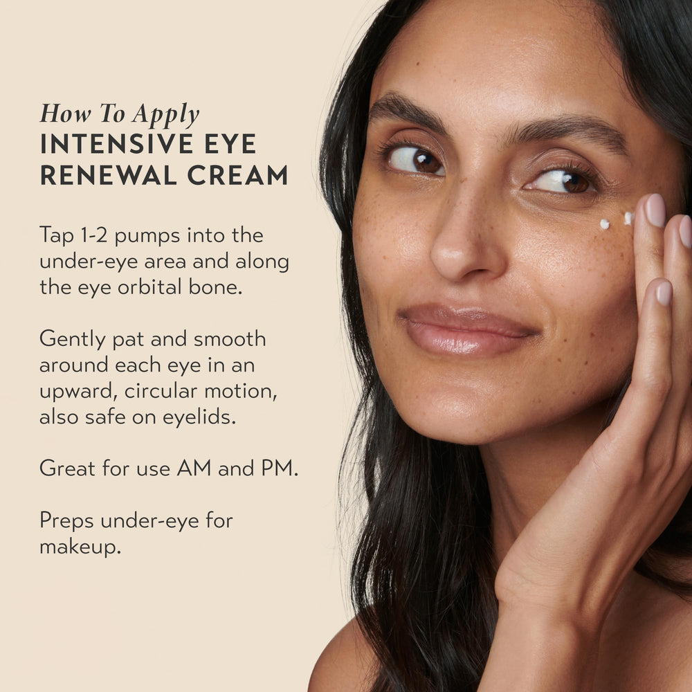 SHANI DARDEN Intensive Eye Renewal Cream application motion demonstrating gentle tapping technique.
