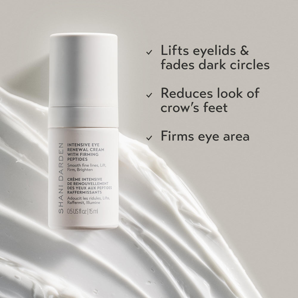 SHANI DARDEN Intensive Eye Renewal Cream applying under-eye area for smoother fine lines.