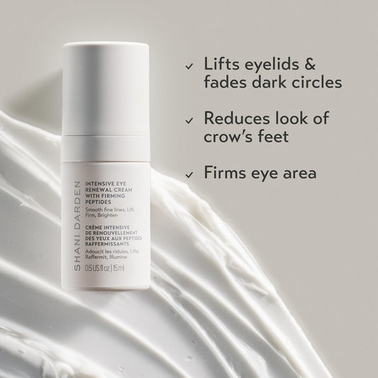 SHANI DARDEN Intensive Eye Renewal Cream applying under-eye area for smoother fine lines.