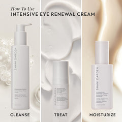 SHANI DARDEN Intensive Eye Renewal Cream under-eye swatch showing potential improvement.