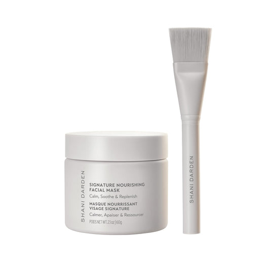 SHANI DARDEN Signature Nourishing Facial Mask texture closeup showing creamy clay formula for soothing skin