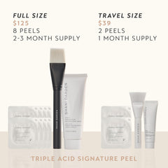 Shani Darden Triple Acid Peel ingredient panel with mandelic lactic glycolic acids.