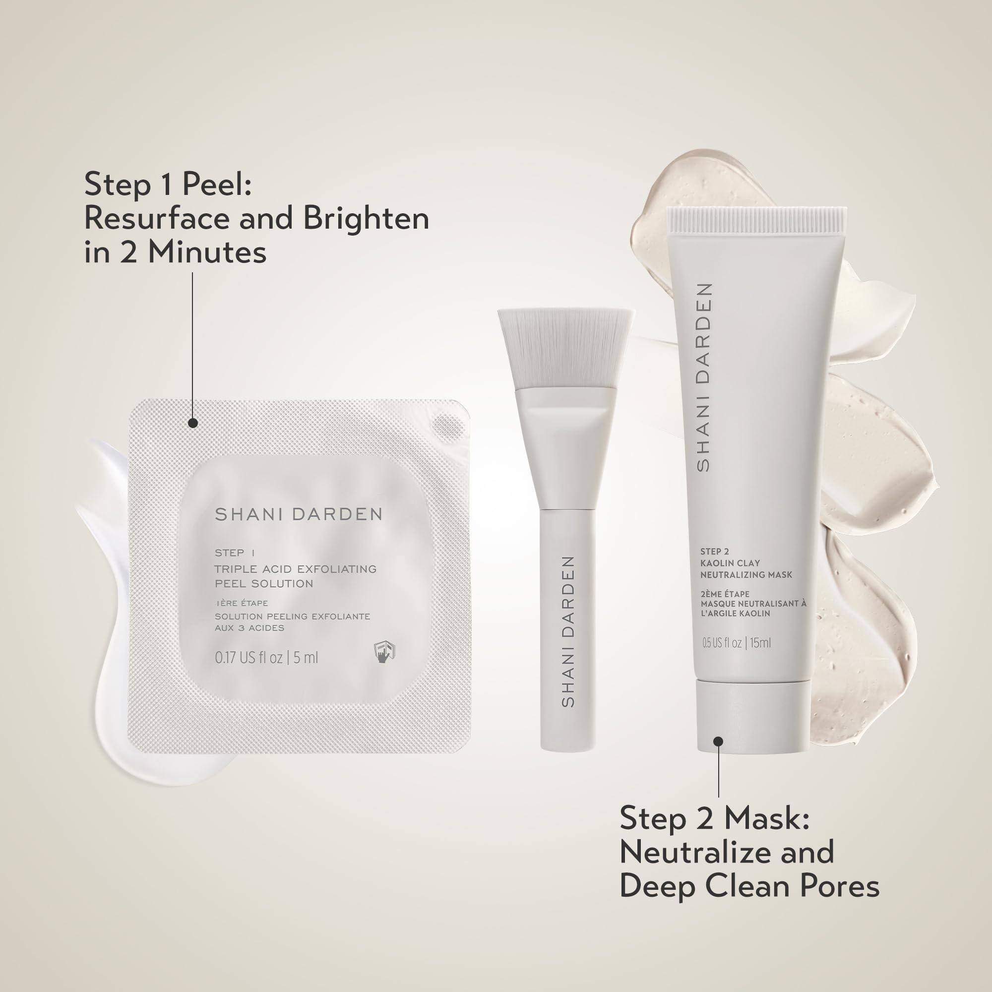 Shani Darden exfoliation results image suggesting smoother skin texture.