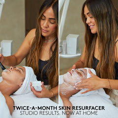 Shani Darden travel-size packaging shown for on-the-go exfoliation.