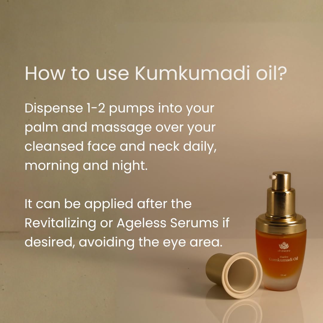 Dry skin care with Kumkumadi Oil nourishing and hydrating