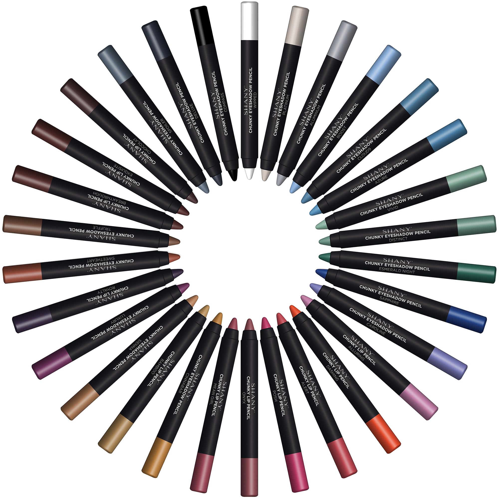 SHANY chunky pencils applying smoothly for eyes or lips with no tugging