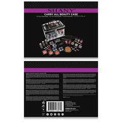 SHANY travel-ready makeup storage case for on-the-go touch ups and performances.