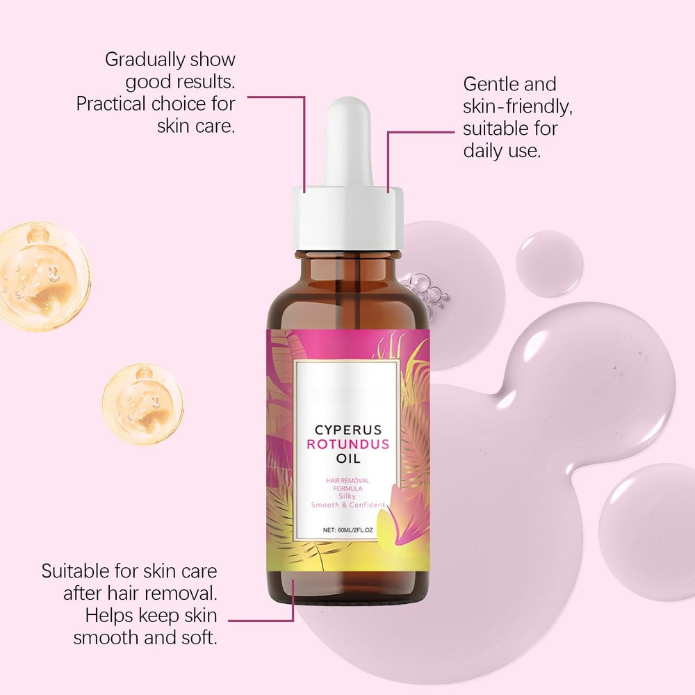 SHAOMABA Cyperus Rotundus oil natural ingredients label highlights a clean formulation.