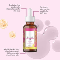 SHAOMABA Cyperus Rotundus oil natural ingredients label highlights a clean formulation.