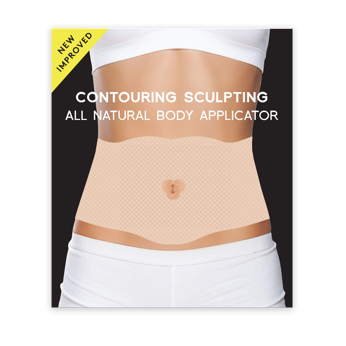 Shape and Tone tummy wrap contours the midsection for at-home shaping.