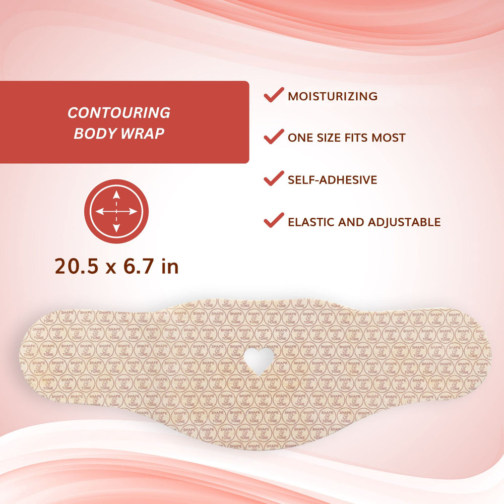 Shape and Tone wrap features gingko biloba for natural contouring support.
