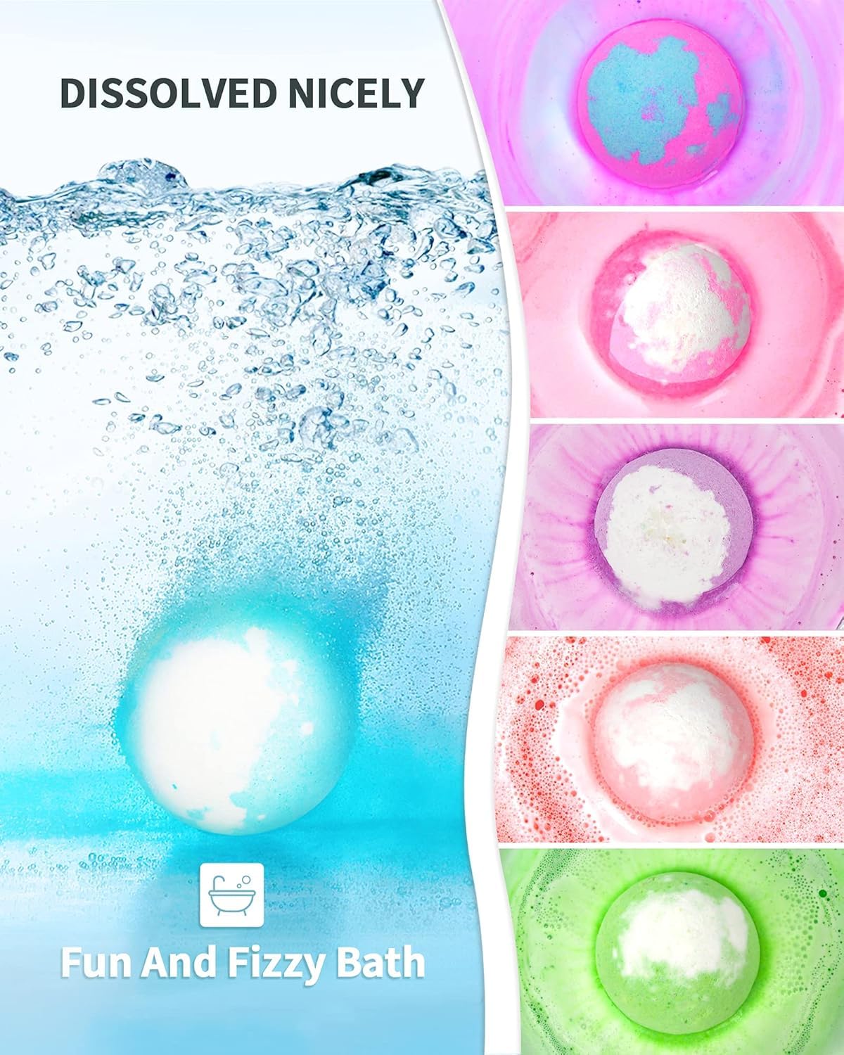SHARLOVY lavender scented bath bomb provides calming fragrance