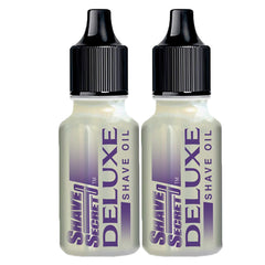 Shave Secret Deluxe Shaving Oil bottle 18.75ml for a smooth, hydrated shave.