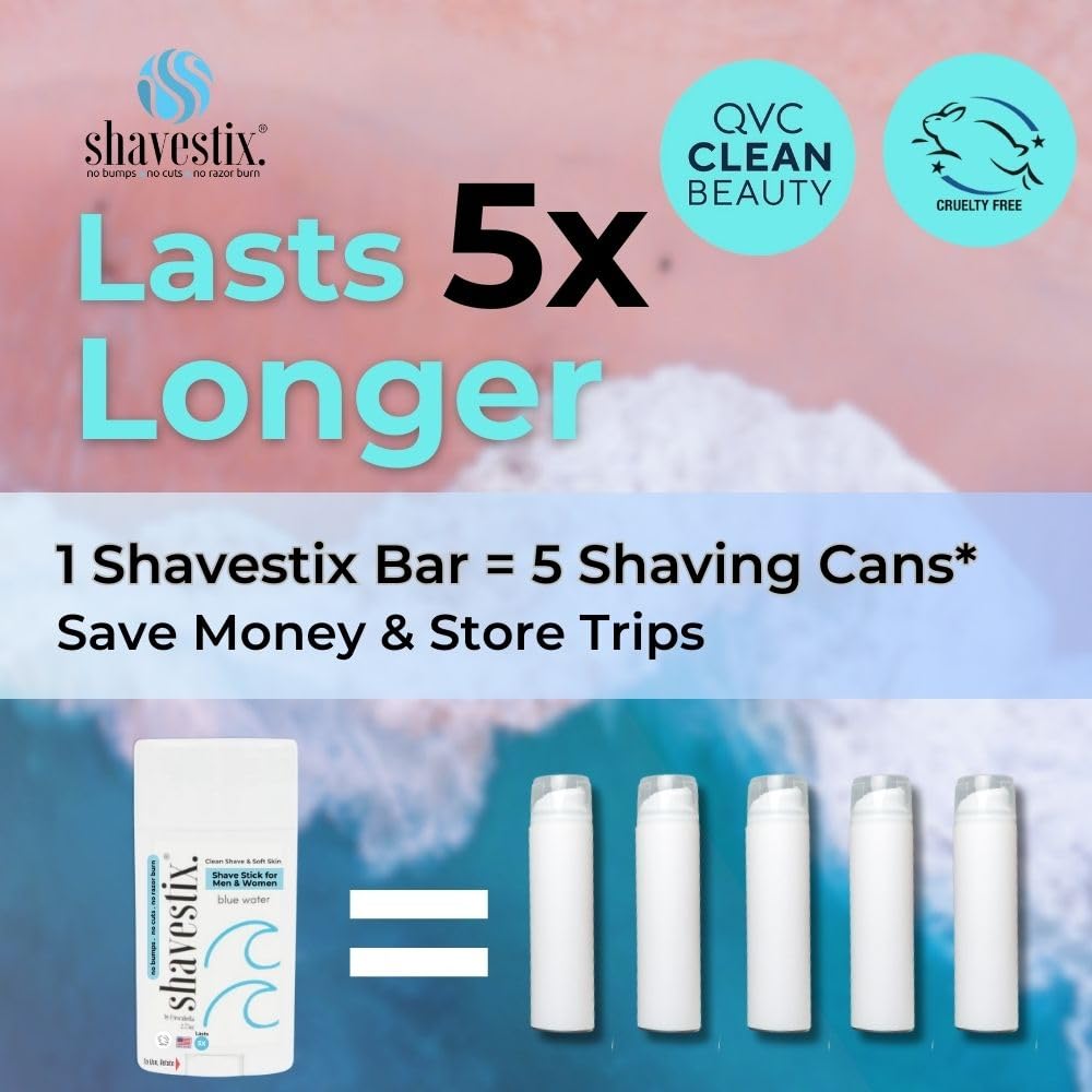 Shavestix clean ingredients using coconut-oil formula for a smooth shave.