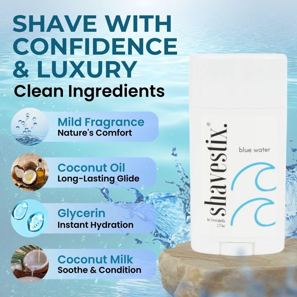 Shavestix travel shaving stick no mess, spill-free option for compact packing.