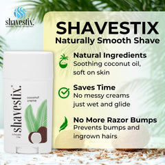 Shavestix vegan cruelty-free badge signals ethical choice.