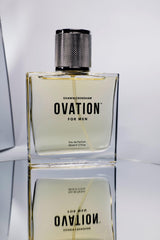 Shawn Crenshaw Ovation for Men notes infographic, versatile day to night wear.