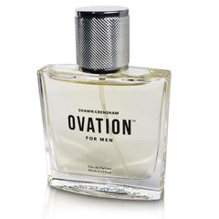 Shawn Crenshaw Ovation for Men spray application, easy to wear.