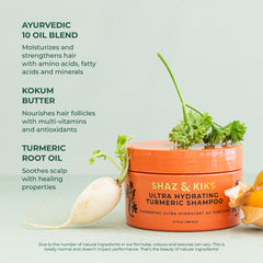 SHAZ & KIKS Kokum butter texture showing long-lasting moisture from roots to tips.