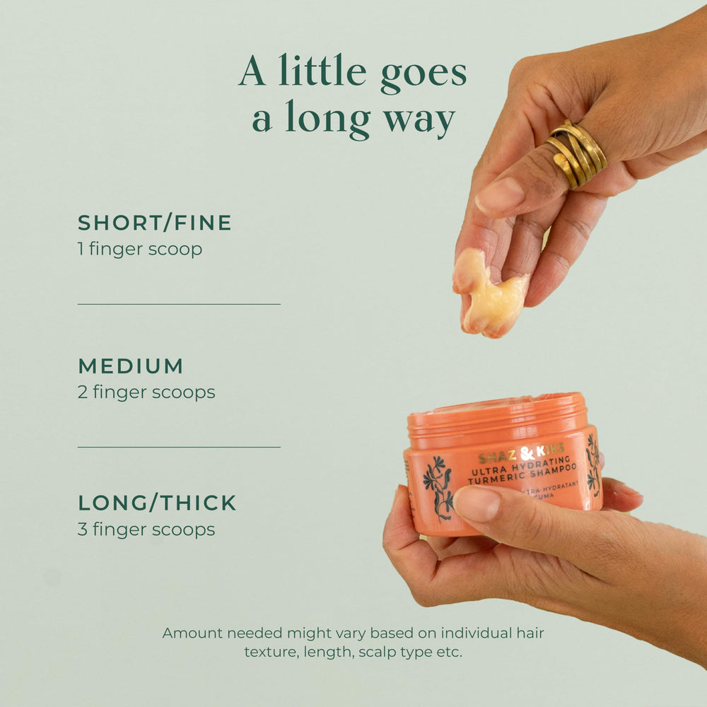 SHAZ & KIKS scalp-care action during rinse demonstrates gentle cleansing.