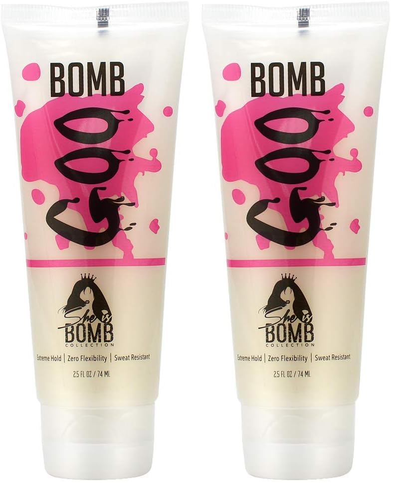 she is bomb bomb goo gel pack image showing firm hold for lasting styles.