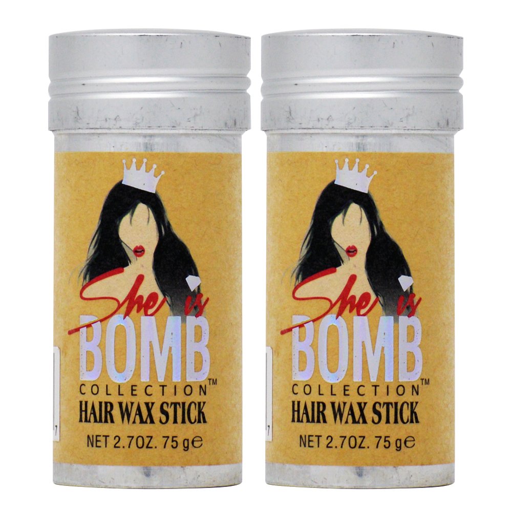 She Is Bomb Collection hair wax stick compact design for quick styling and defined texture.