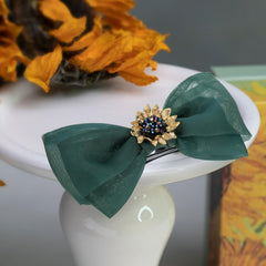 SHE'S FREE STYLE JUST FOR YOU secure short pin bow clip for stable wear