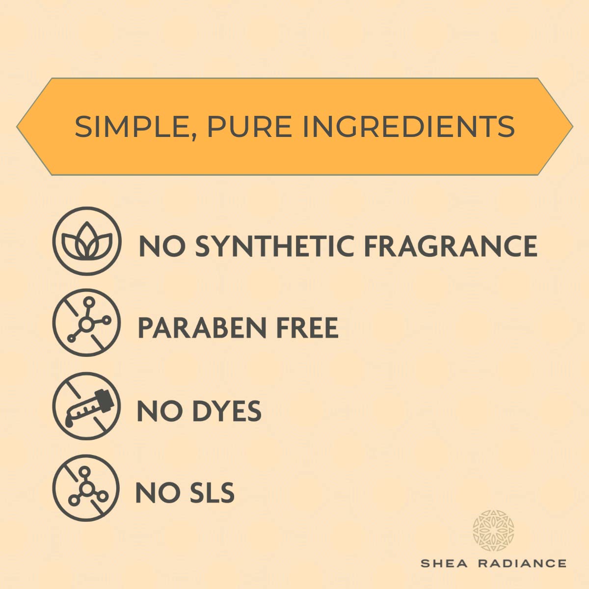 Elasticity-friendly benefits implied in Shea Radiance P.U.R.E. butter use.