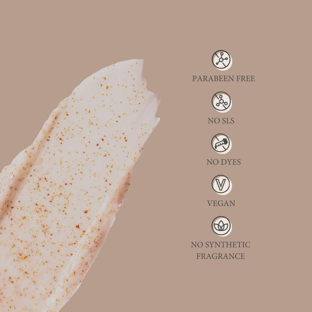 Unscented label on Shea Radiance bottle highlighting fragrance-free cleansing