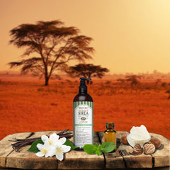 Shea Terra Nilotik’ lotion Marrakesh Menthe Vanilla fragrance note.