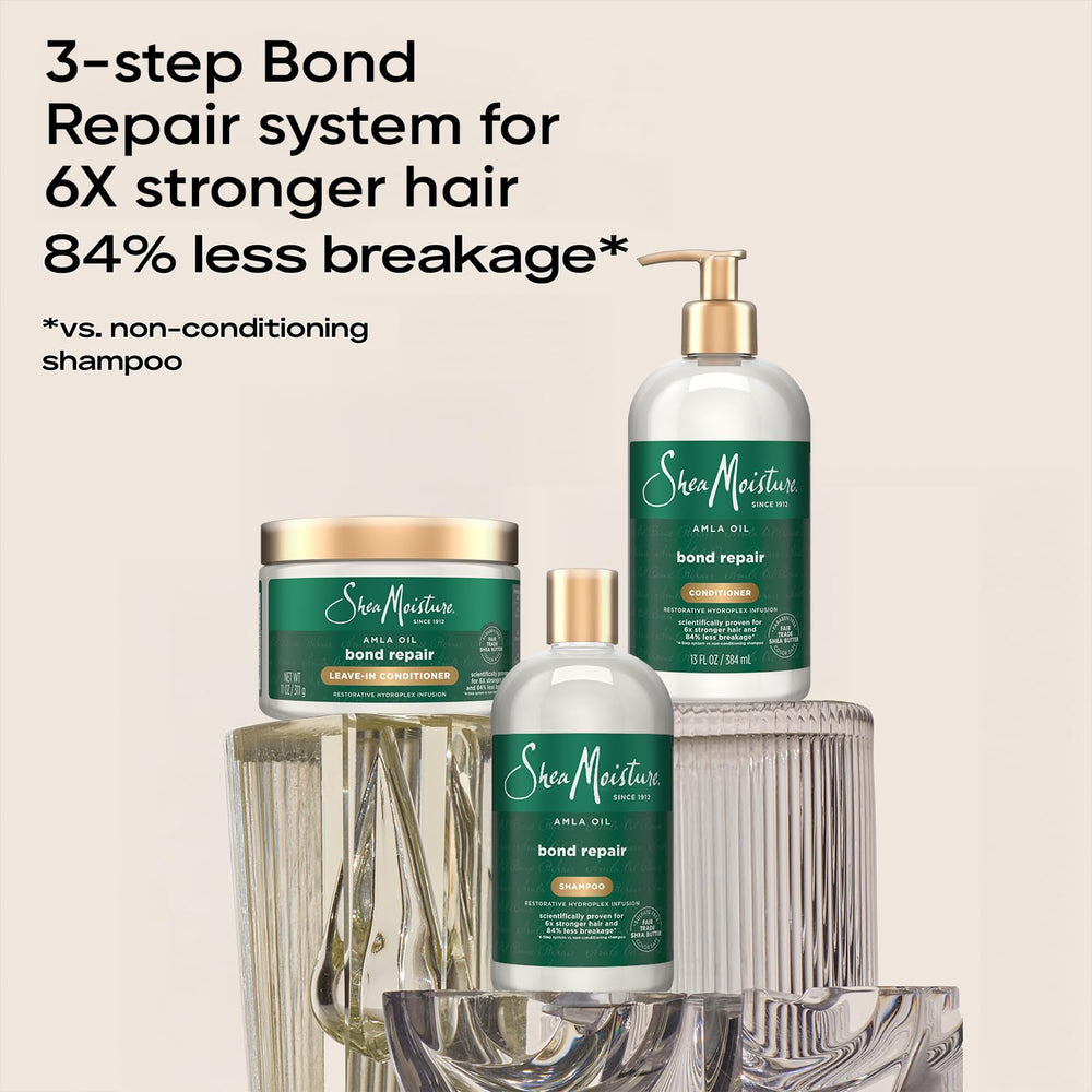 SheaMoisture bond repair new look packaging highlights trusted reformulation.