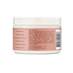 Sheamoisture Coconut & Hibiscus Curl Enhancing Smoothie jar label highlights coconut oil and shea butter.
