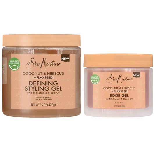 SheaMoisture styling gel bottle for defined curls and frizz control