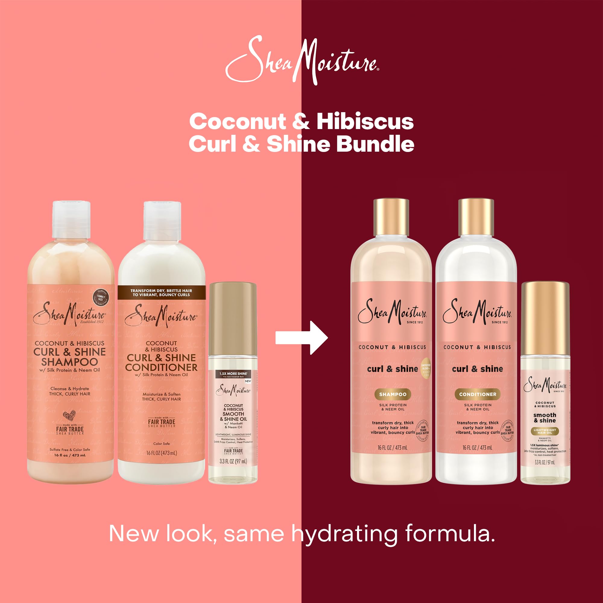 Cruelety-free SheaMoisture logo displayed on product packaging.