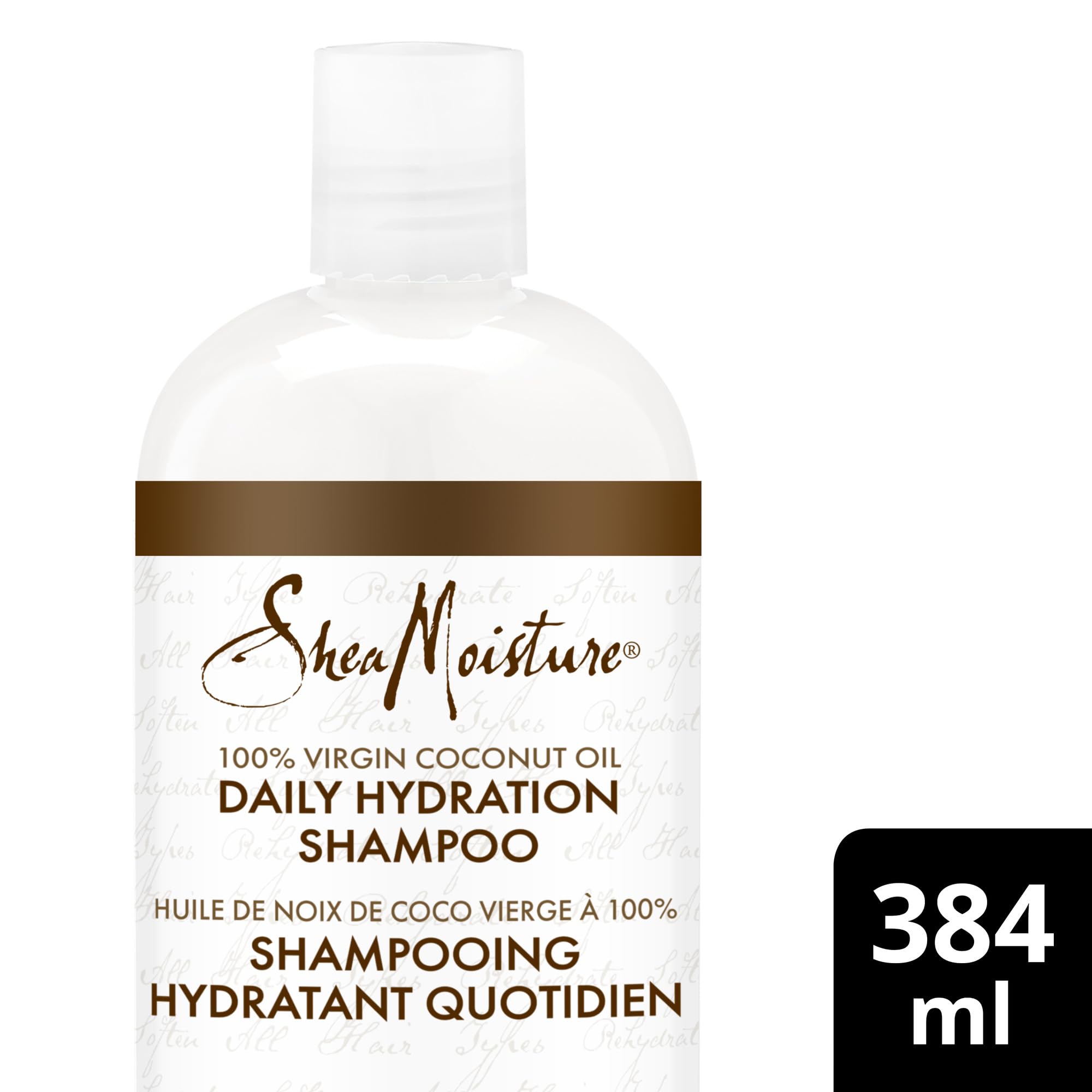 SheaMoisture Daily Hydration Shampoo creamy lather ready to cleanse and hydrate hair
