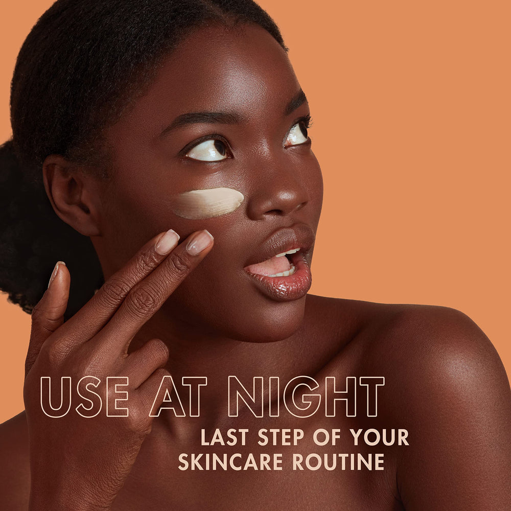 Night cream with other Even and Radiant products in a routine photo.