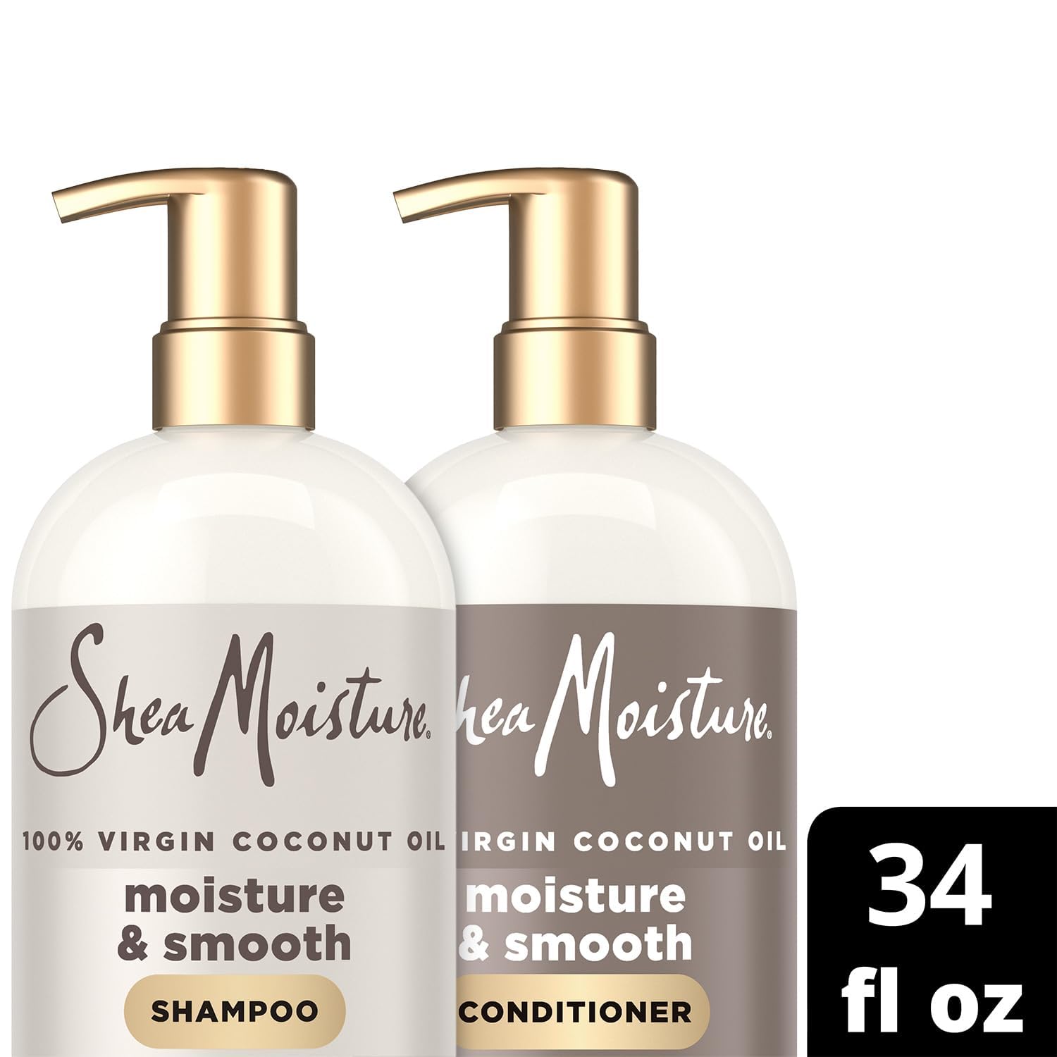 Shampoo pump for SheaMoisture Moisture & Smooth, easy dispensing.